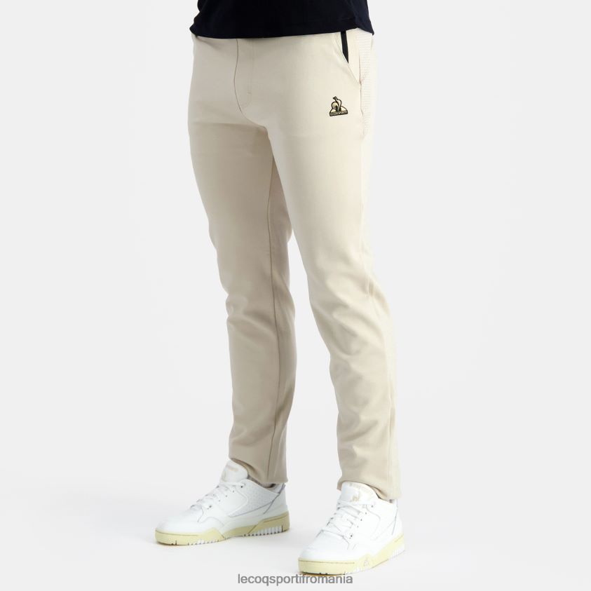 bărbați pantaloni de modă maro 4L4FJF83 Le Coq Sportif îmbrăcăminte