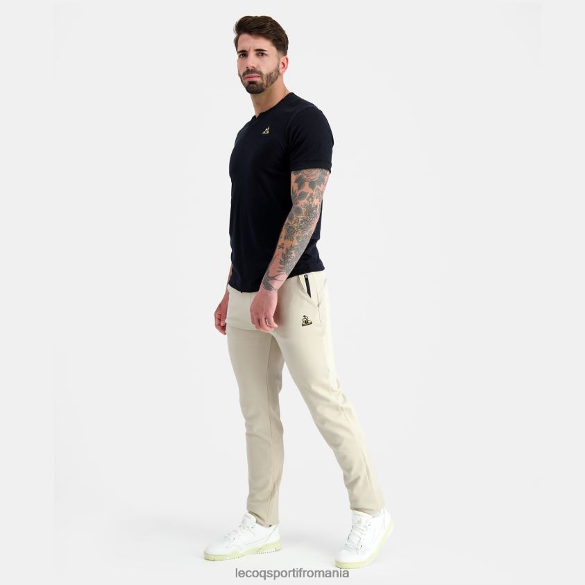 bărbați pantaloni de modă maro 4L4FJF83 Le Coq Sportif îmbrăcăminte