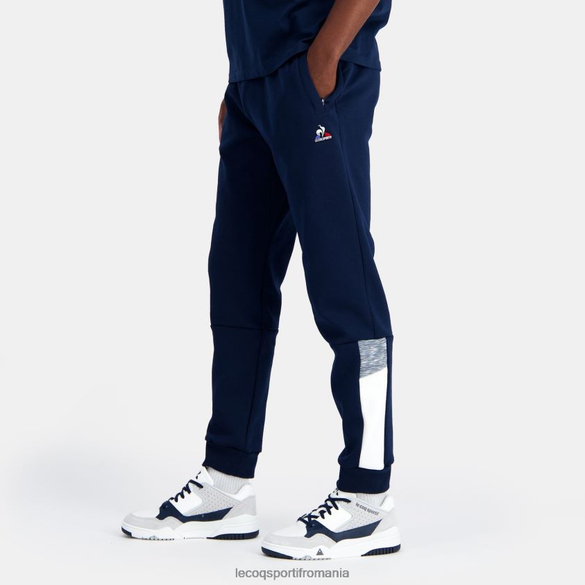 bărbați pantaloni de moda albastri 4L4FJF93 Le Coq Sportif îmbrăcăminte