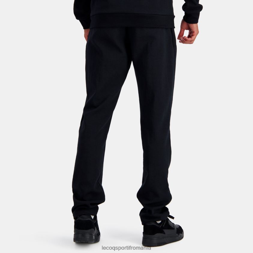 bărbați pantaloni de moda negri 4L4FJF100 Le Coq Sportif îmbrăcăminte