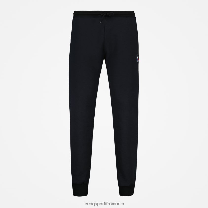 bărbați pantaloni de moda negri 4L4FJF106 Le Coq Sportif îmbrăcăminte