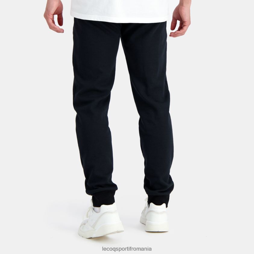 bărbați pantaloni de moda negri 4L4FJF106 Le Coq Sportif îmbrăcăminte
