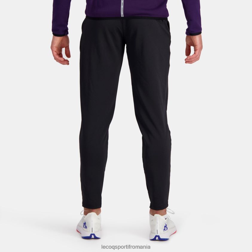 bărbați pantaloni de moda negri 4L4FJF82 Le Coq Sportif îmbrăcăminte