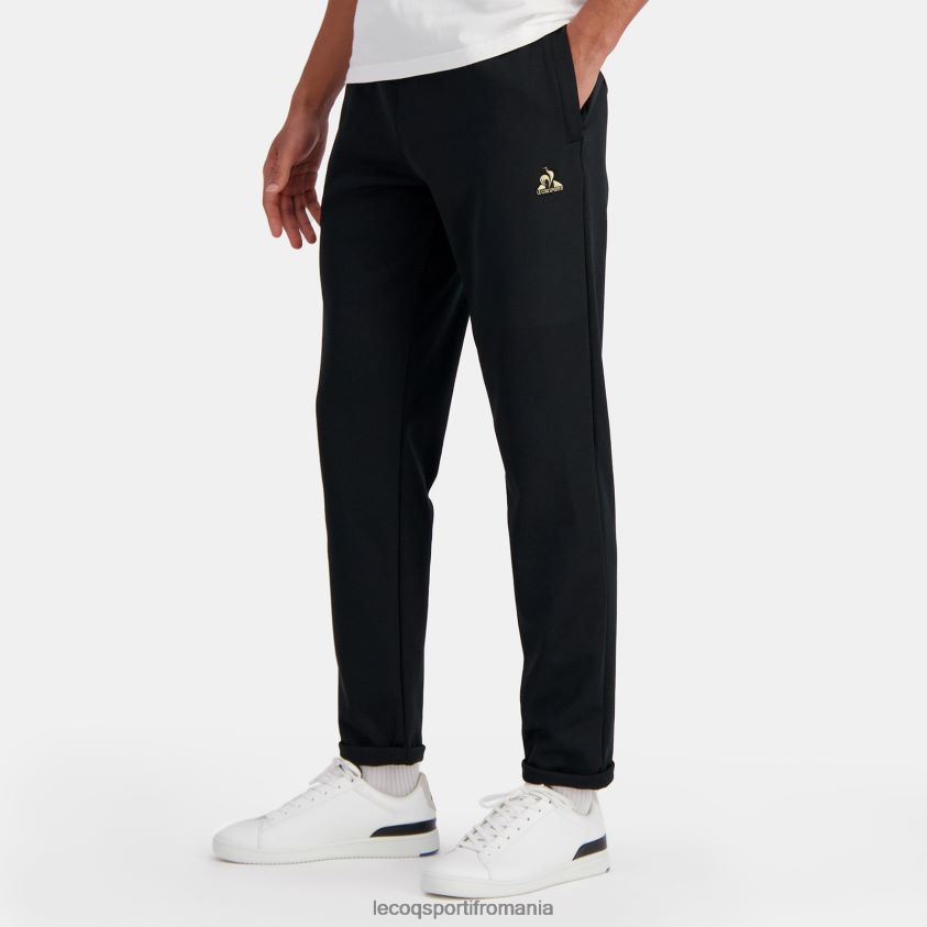 bărbați pantaloni de moda negri 4L4FJF98 Le Coq Sportif îmbrăcăminte