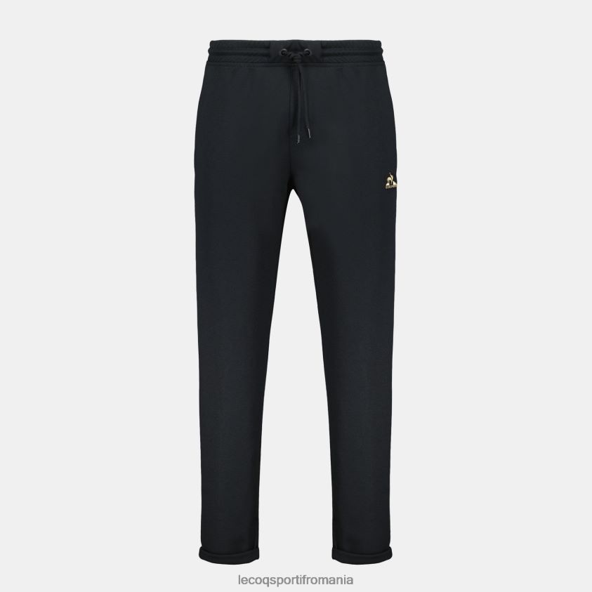 bărbați pantaloni de moda negri 4L4FJF98 Le Coq Sportif îmbrăcăminte