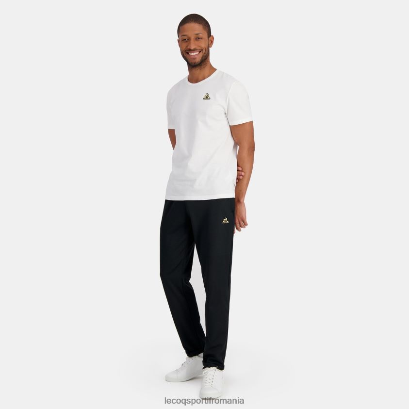 bărbați pantaloni de moda negri 4L4FJF98 Le Coq Sportif îmbrăcăminte