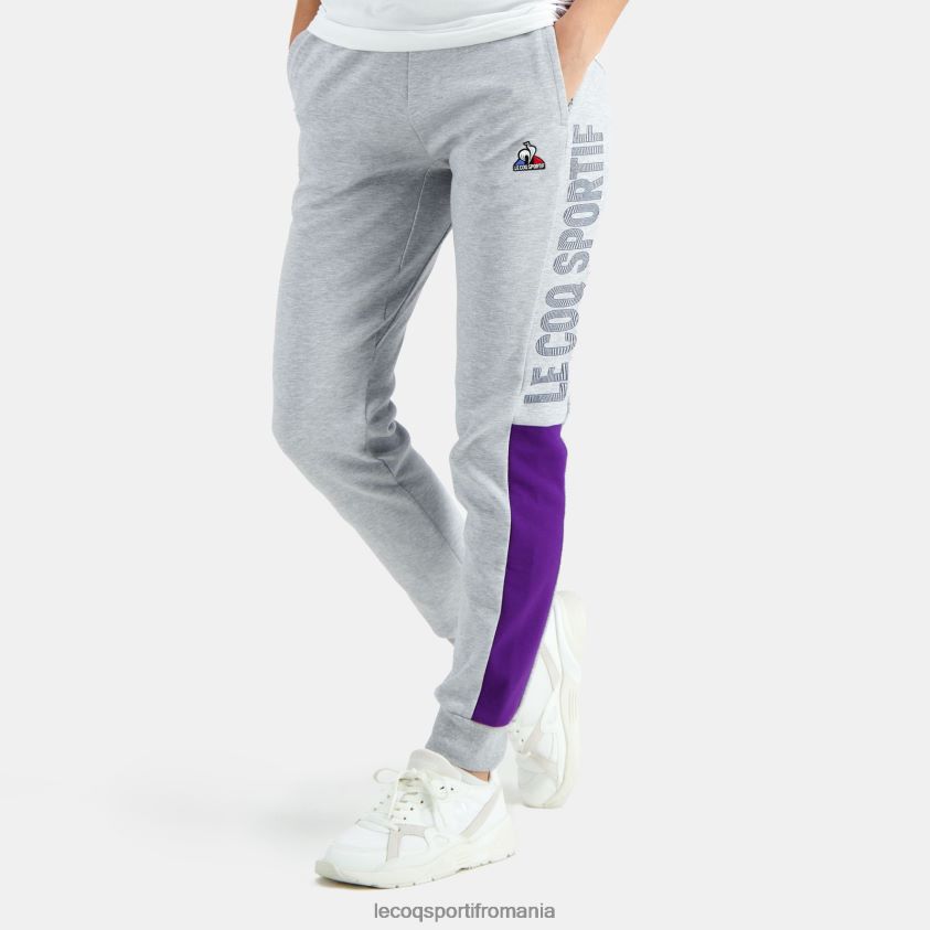 bărbați pantaloni gri 4L4FJF500 Le Coq Sportif îmbrăcăminte