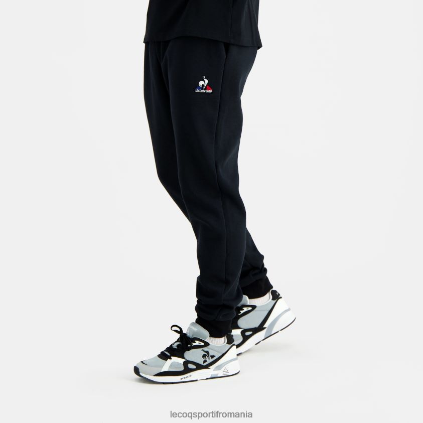 bărbați pantaloni negri 4L4FJF108 Le Coq Sportif îmbrăcăminte