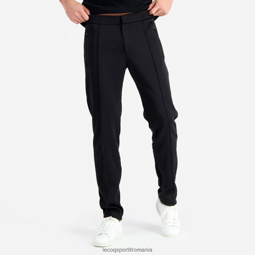 bărbați pantaloni negri 4L4FJF113 Le Coq Sportif îmbrăcăminte