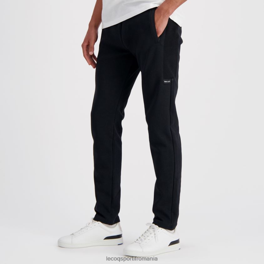 bărbați pantaloni negri 4L4FJF509 Le Coq Sportif îmbrăcăminte