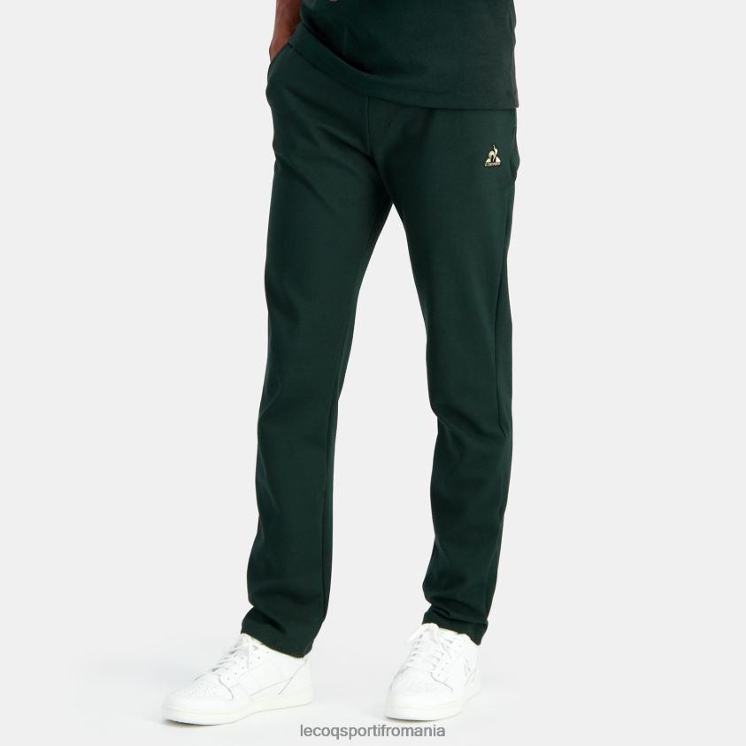 bărbați pantaloni verzi 4L4FJF504 Le Coq Sportif îmbrăcăminte