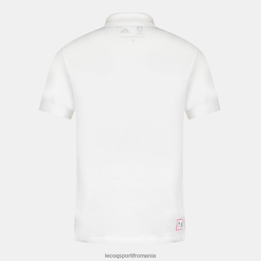 bărbați polo alb 4L4FJF130 Le Coq Sportif îmbrăcăminte