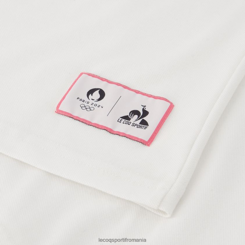 bărbați polo alb 4L4FJF130 Le Coq Sportif îmbrăcăminte