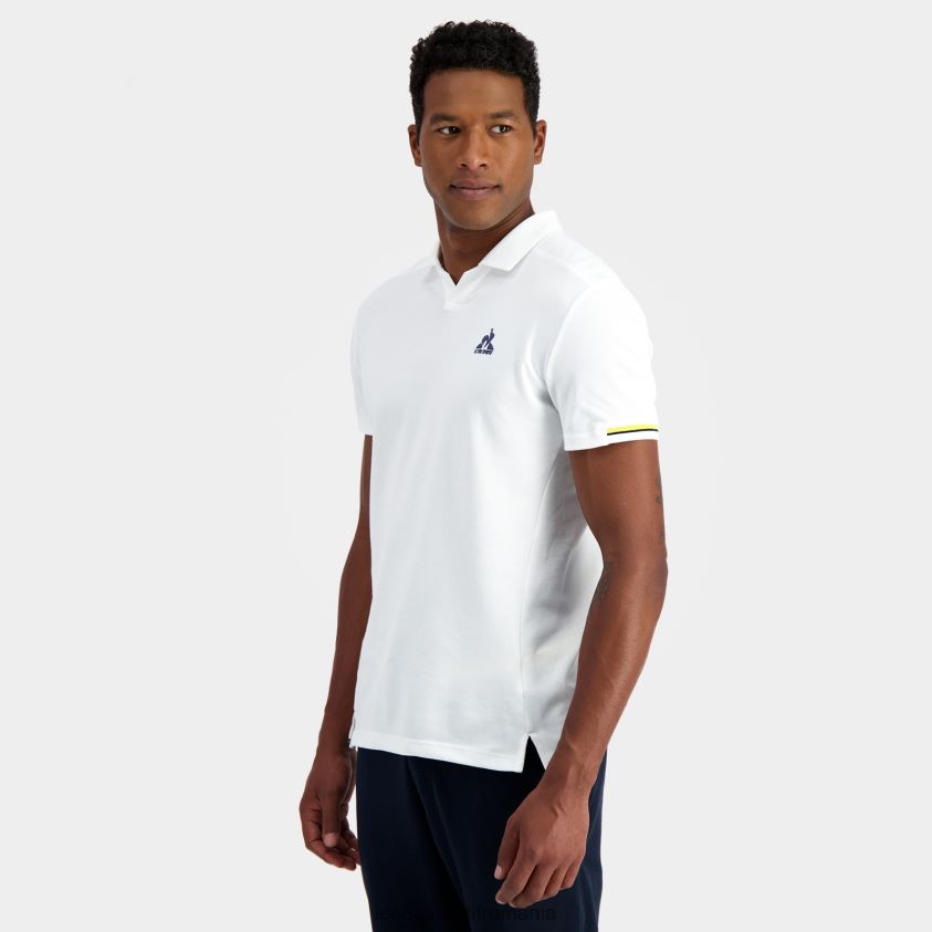 bărbați polo alb 4L4FJF134 Le Coq Sportif îmbrăcăminte