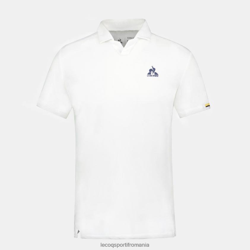 bărbați polo alb 4L4FJF134 Le Coq Sportif îmbrăcăminte
