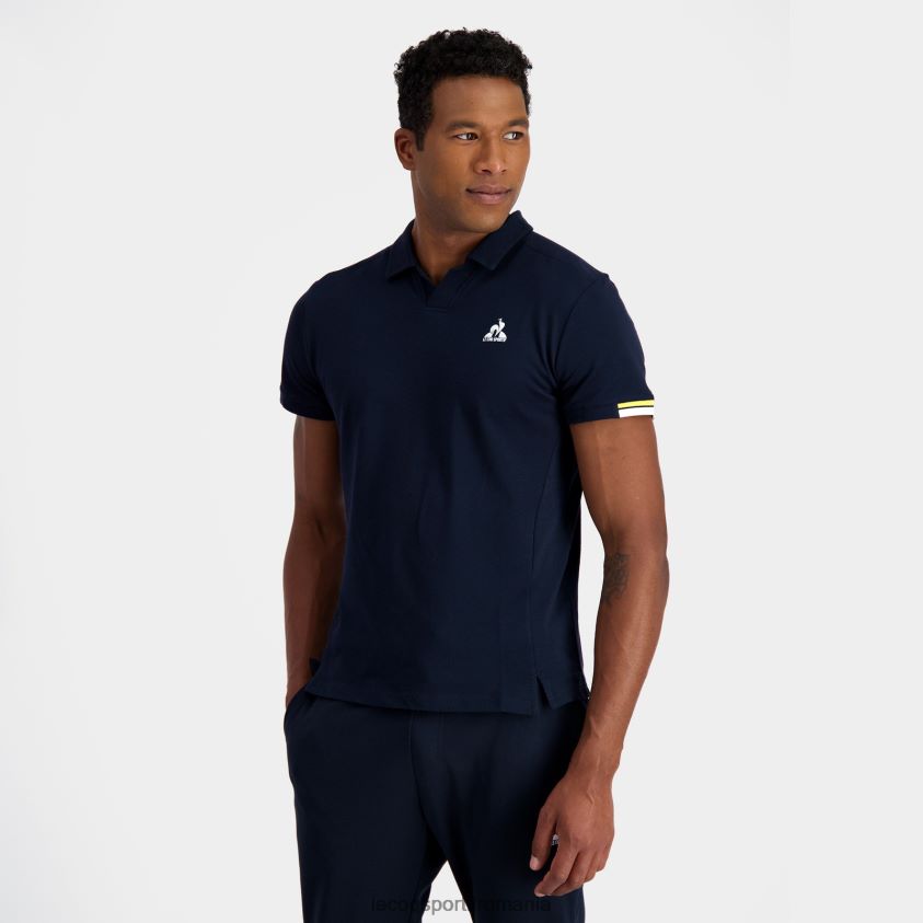 bărbați polo albastru 4L4FJF133 Le Coq Sportif îmbrăcăminte