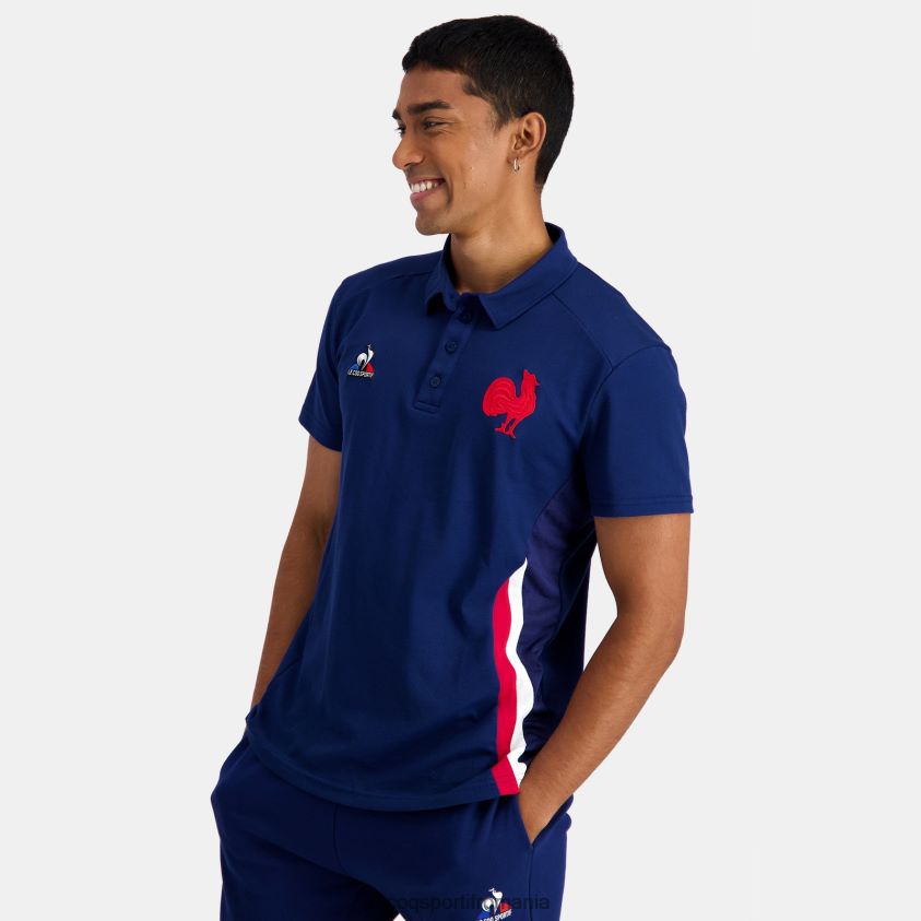 bărbați polo albastru 4L4FJF138 Le Coq Sportif îmbrăcăminte