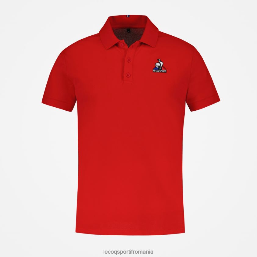 bărbați polo roșu 4L4FJF126 Le Coq Sportif îmbrăcăminte