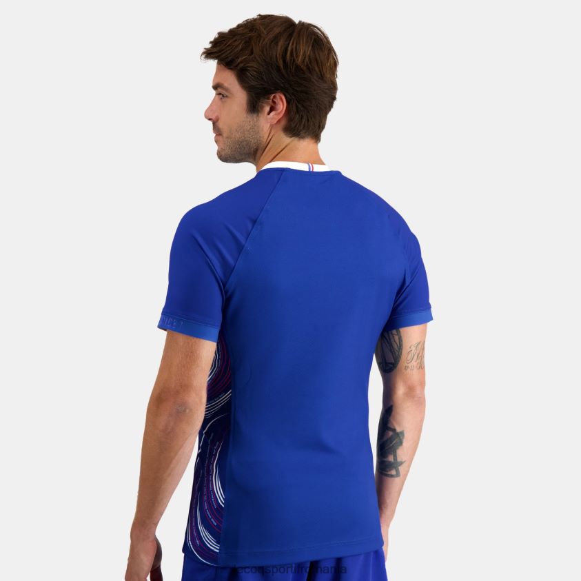 bărbați replica tricou rugby 7 - echipament de france albastru 4L4FJF475 Le Coq Sportif îmbrăcăminte