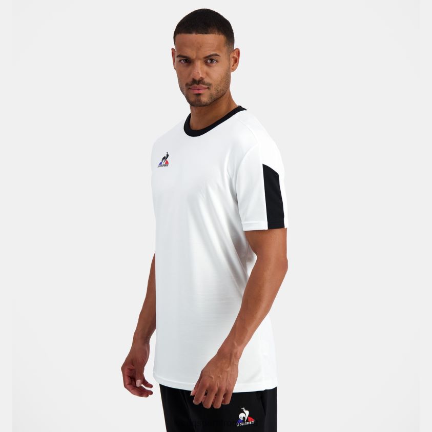 bărbați tricou alb 4L4FJF186 Le Coq Sportif îmbrăcăminte