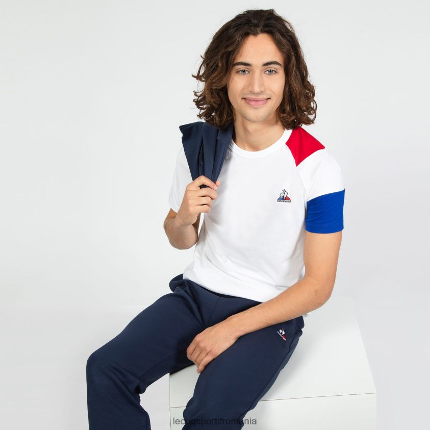 bărbați tricou alb 4L4FJF191 Le Coq Sportif îmbrăcăminte