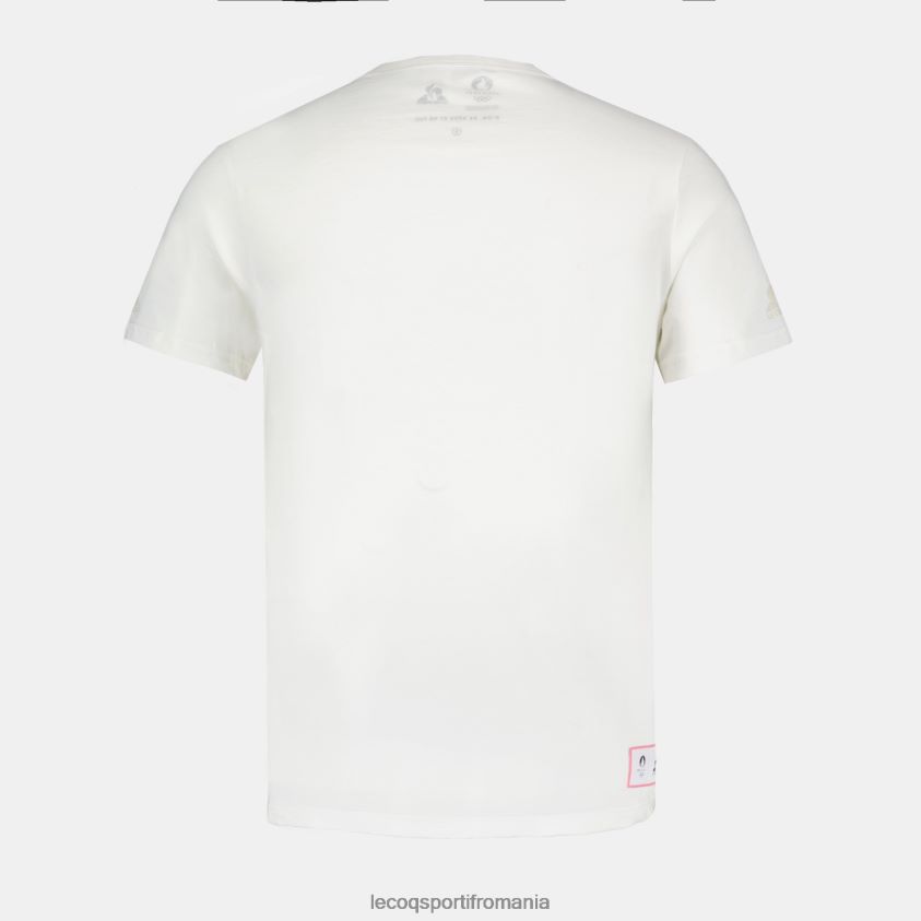 bărbați tricou alb 4L4FJF201 Le Coq Sportif îmbrăcăminte