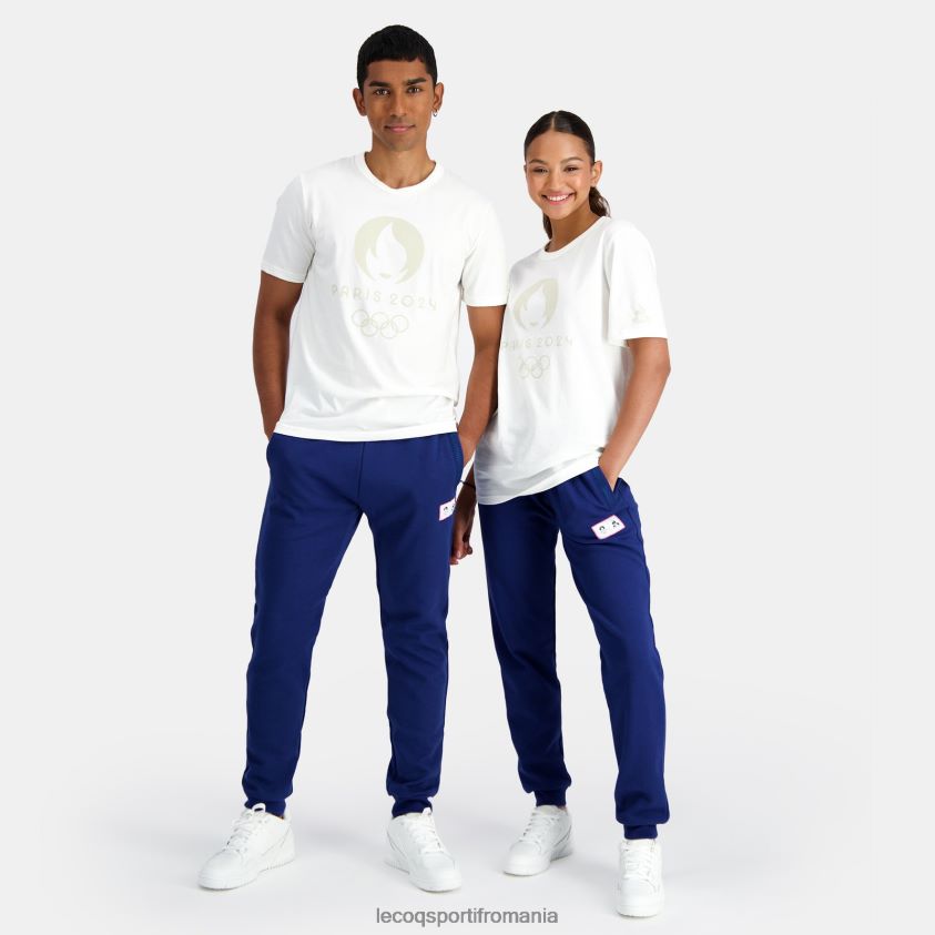 bărbați tricou alb 4L4FJF201 Le Coq Sportif îmbrăcăminte