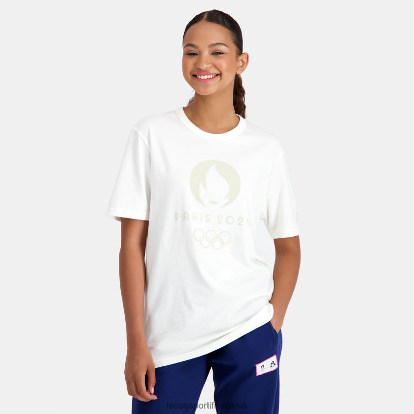 bărbați tricou alb 4L4FJF201 Le Coq Sportif îmbrăcăminte