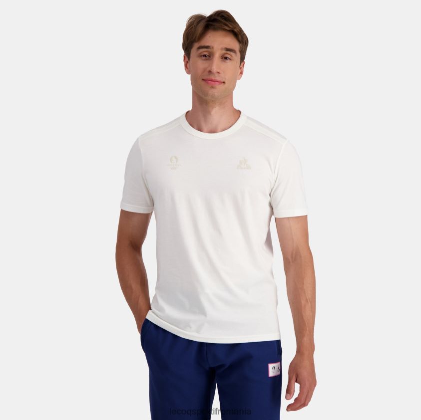 bărbați tricou alb 4L4FJF205 Le Coq Sportif îmbrăcăminte