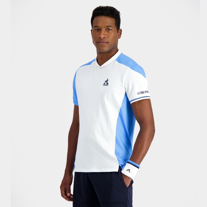 bărbați tricou alb 4L4FJF212 Le Coq Sportif îmbrăcăminte