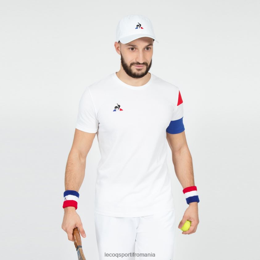 bărbați tricou alb 4L4FJF497 Le Coq Sportif îmbrăcăminte