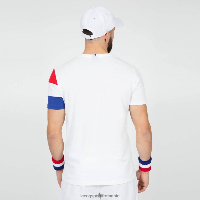 bărbați tricou alb 4L4FJF497 Le Coq Sportif îmbrăcăminte