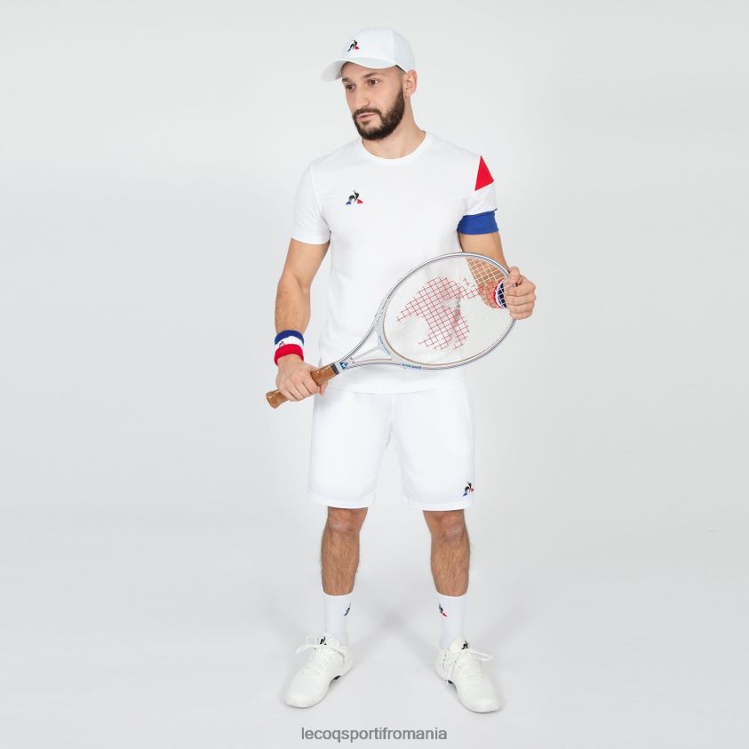 bărbați tricou alb 4L4FJF497 Le Coq Sportif îmbrăcăminte