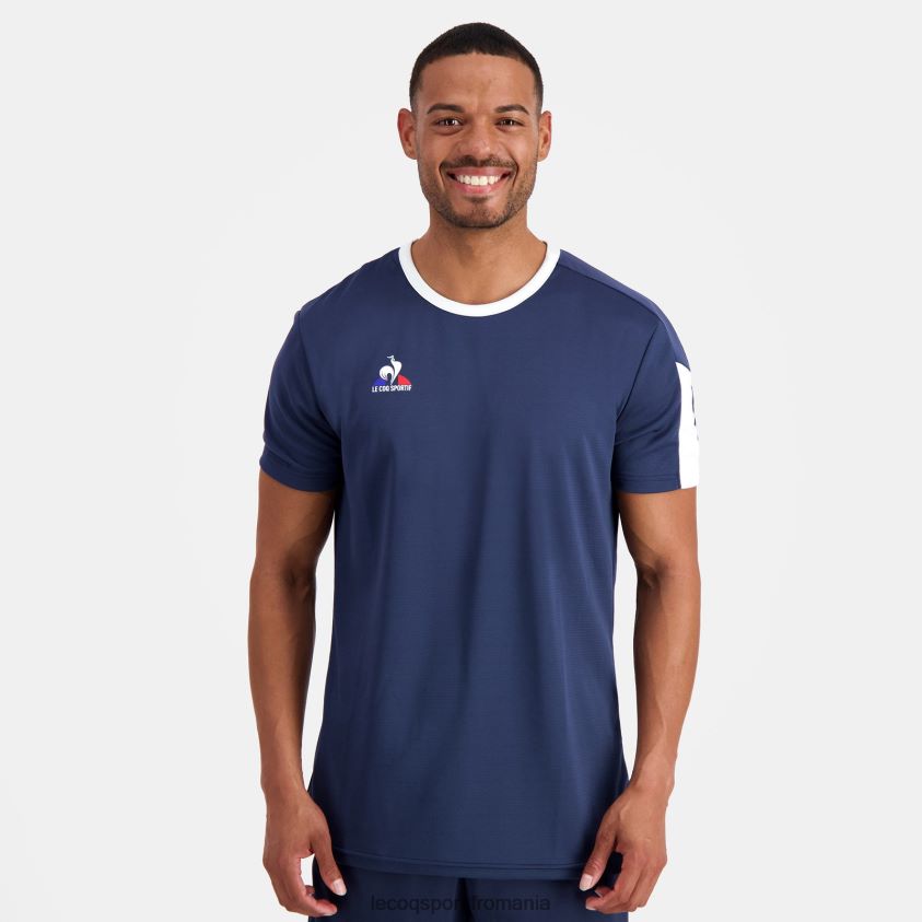 bărbați tricou albastru 4L4FJF187 Le Coq Sportif îmbrăcăminte