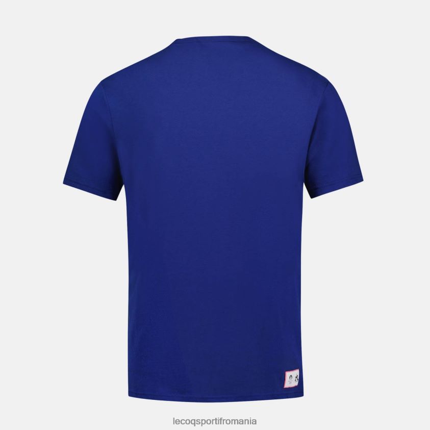 bărbați tricou albastru 4L4FJF202 Le Coq Sportif îmbrăcăminte