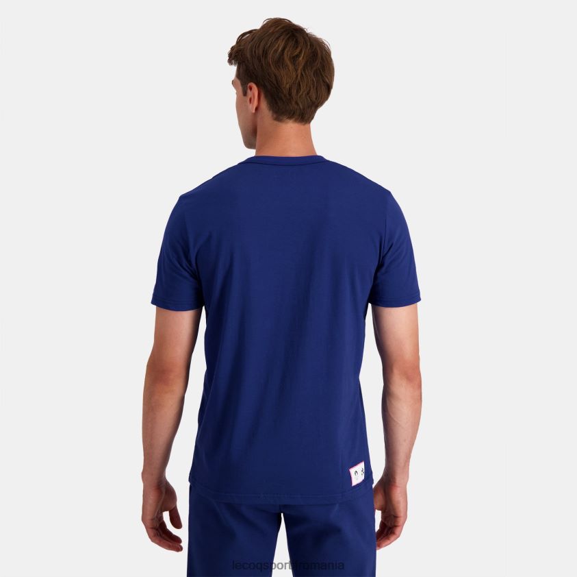 bărbați tricou albastru 4L4FJF202 Le Coq Sportif îmbrăcăminte