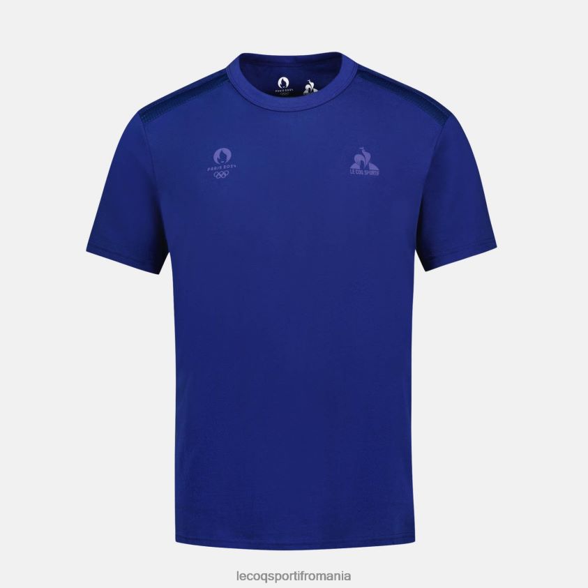 bărbați tricou albastru 4L4FJF203 Le Coq Sportif îmbrăcăminte