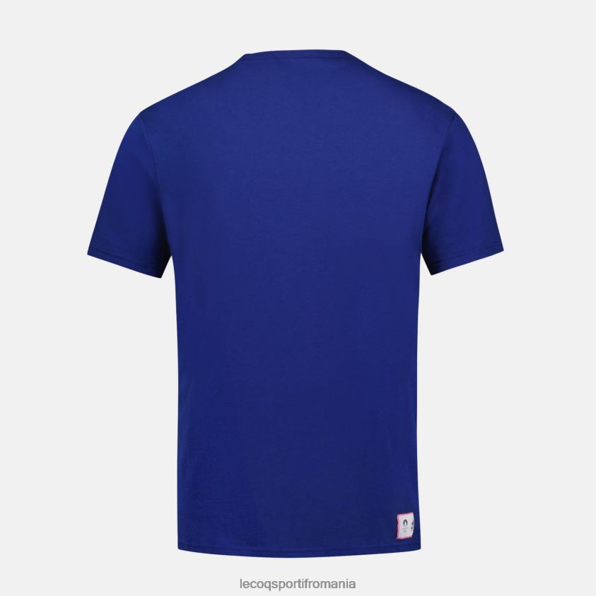 bărbați tricou albastru 4L4FJF203 Le Coq Sportif îmbrăcăminte