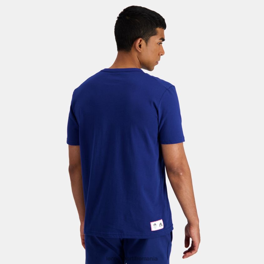 bărbați tricou albastru 4L4FJF203 Le Coq Sportif îmbrăcăminte