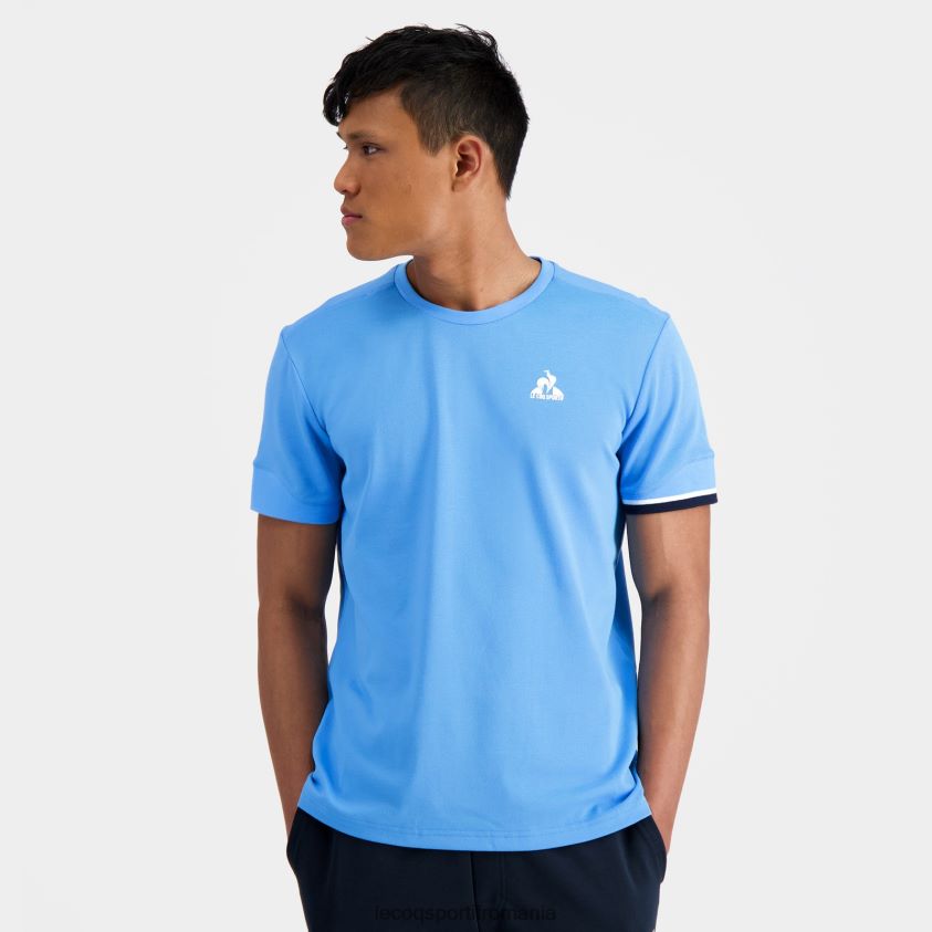 bărbați tricou albastru 4L4FJF209 Le Coq Sportif îmbrăcăminte