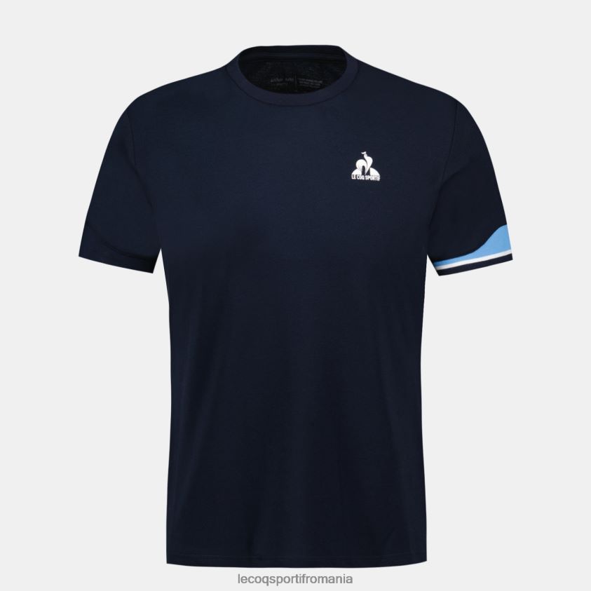 bărbați tricou albastru 4L4FJF210 Le Coq Sportif îmbrăcăminte