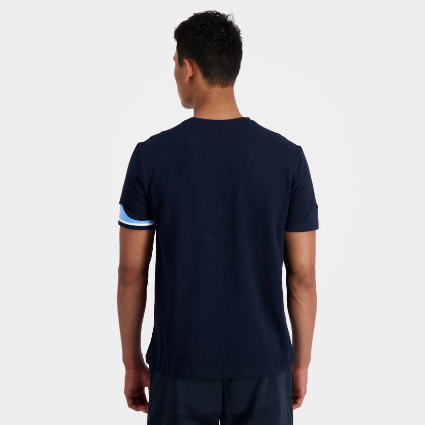 bărbați tricou albastru 4L4FJF210 Le Coq Sportif îmbrăcăminte