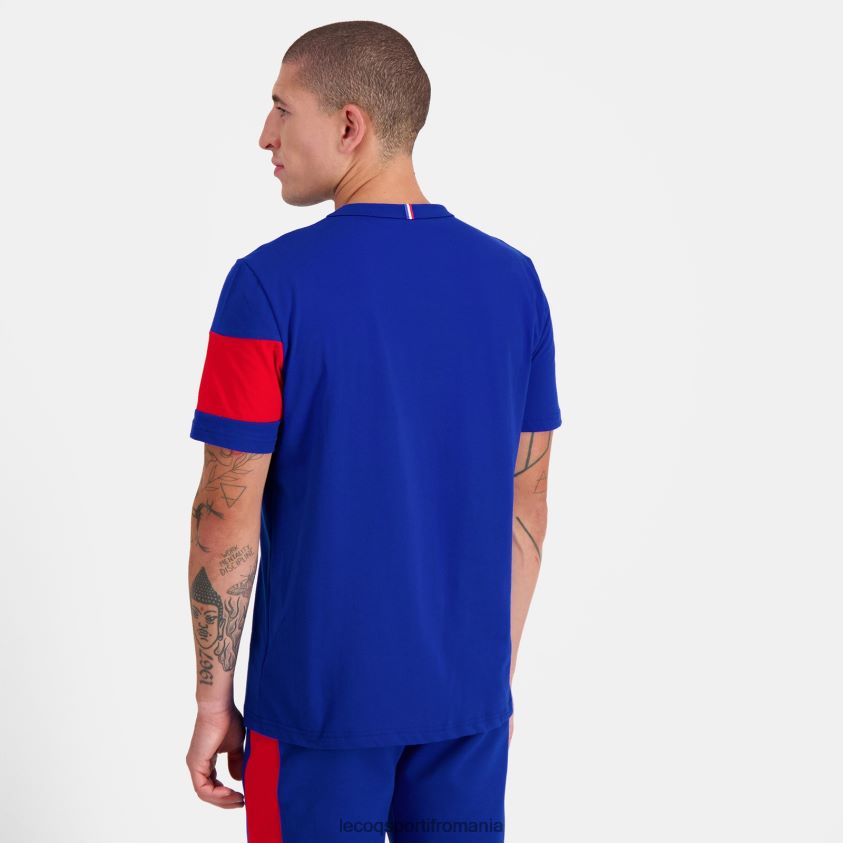 bărbați tricou albastru 4L4FJF457 Le Coq Sportif îmbrăcăminte