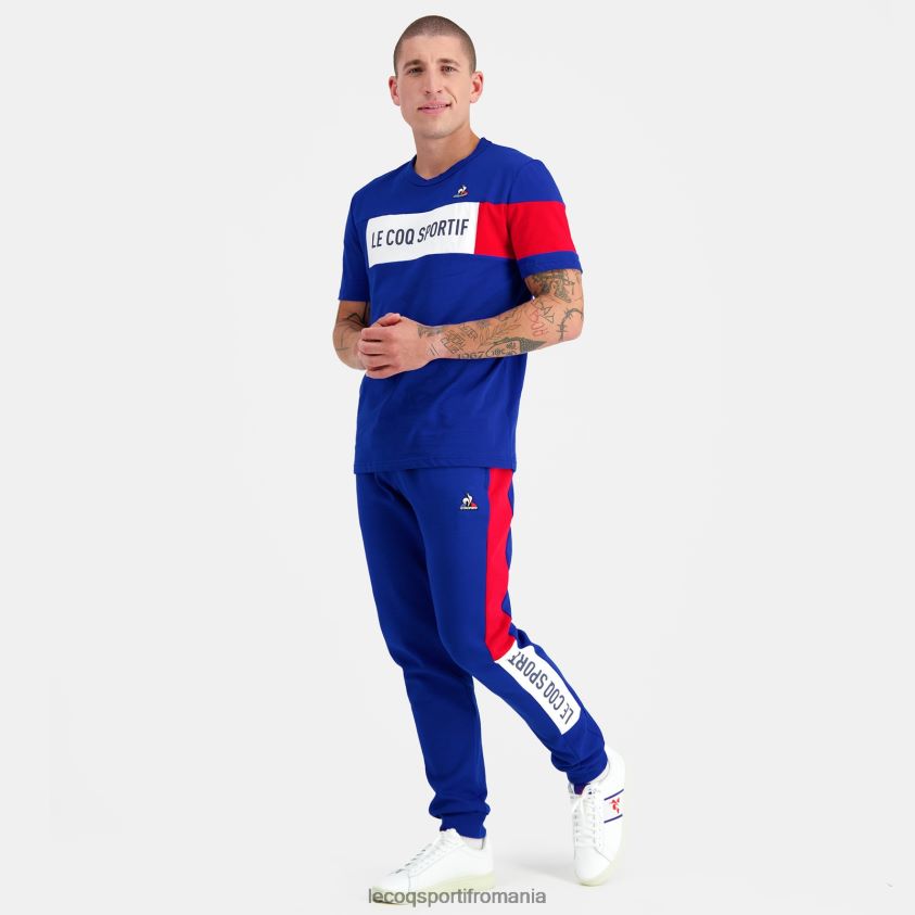 bărbați tricou albastru 4L4FJF457 Le Coq Sportif îmbrăcăminte