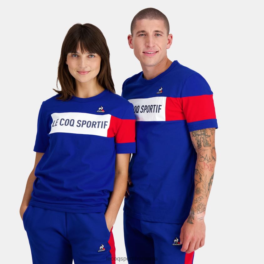bărbați tricou albastru 4L4FJF457 Le Coq Sportif îmbrăcăminte