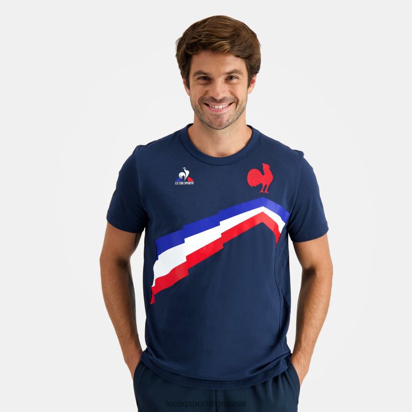 bărbați tricou albastru 4L4FJF471 Le Coq Sportif îmbrăcăminte