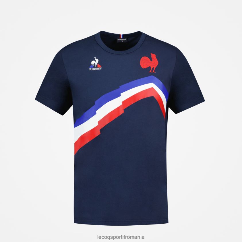 bărbați tricou albastru 4L4FJF471 Le Coq Sportif îmbrăcăminte