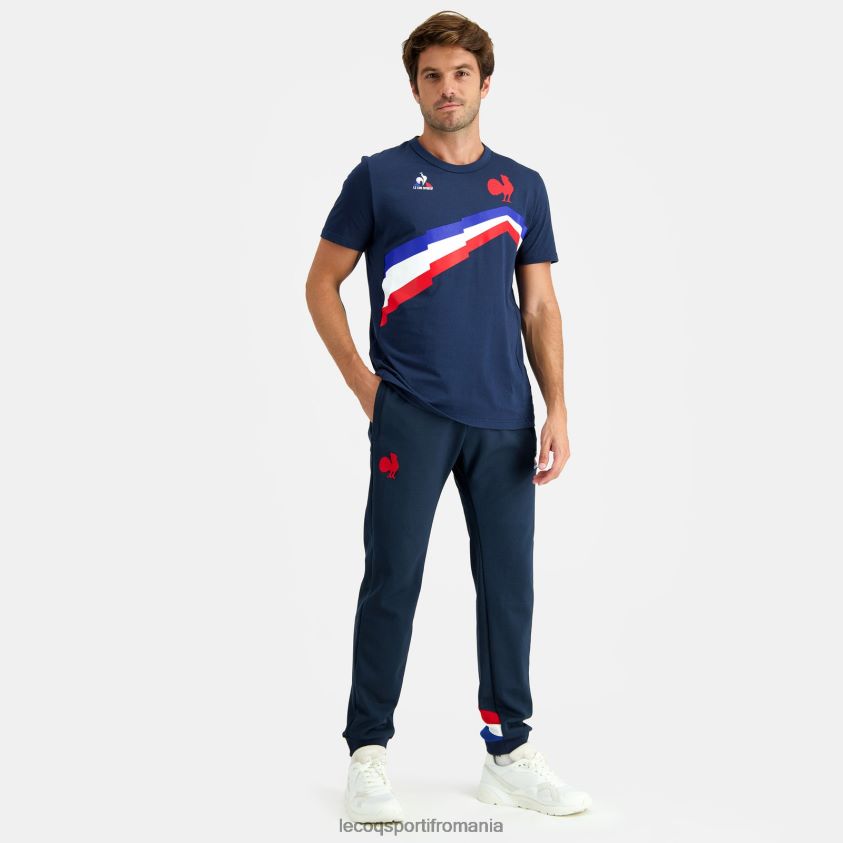 bărbați tricou albastru 4L4FJF471 Le Coq Sportif îmbrăcăminte