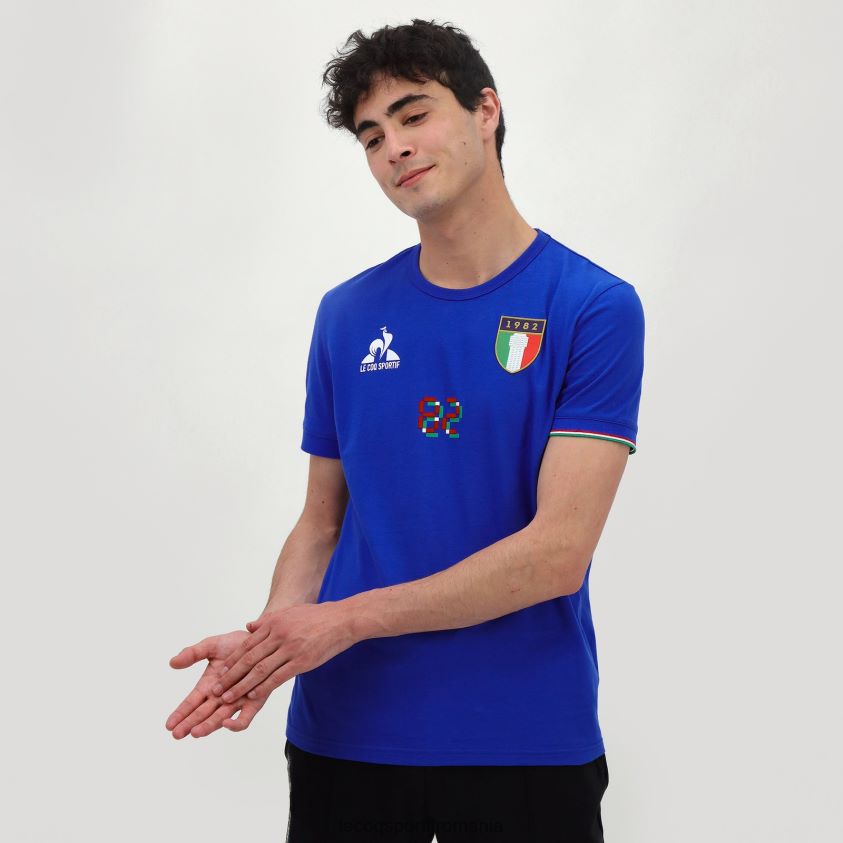 bărbați tricou albastru 4L4FJF473 Le Coq Sportif îmbrăcăminte