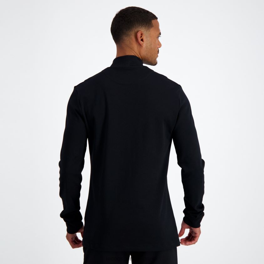 bărbați tricou cu maneca lunga negru 4L4FJF461 Le Coq Sportif îmbrăcăminte